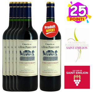 La Rose Perruchon 2019 Lussac Saint-Emilion 5+1 GRATUITE